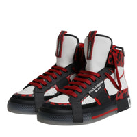 Dolce & Gabbana Multicolor Leather High Top Sneakers Shoes