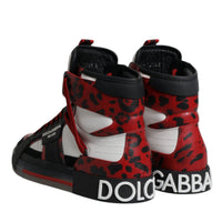 Dolce & Gabbana Multicolor Leather High Top Sneakers Shoes