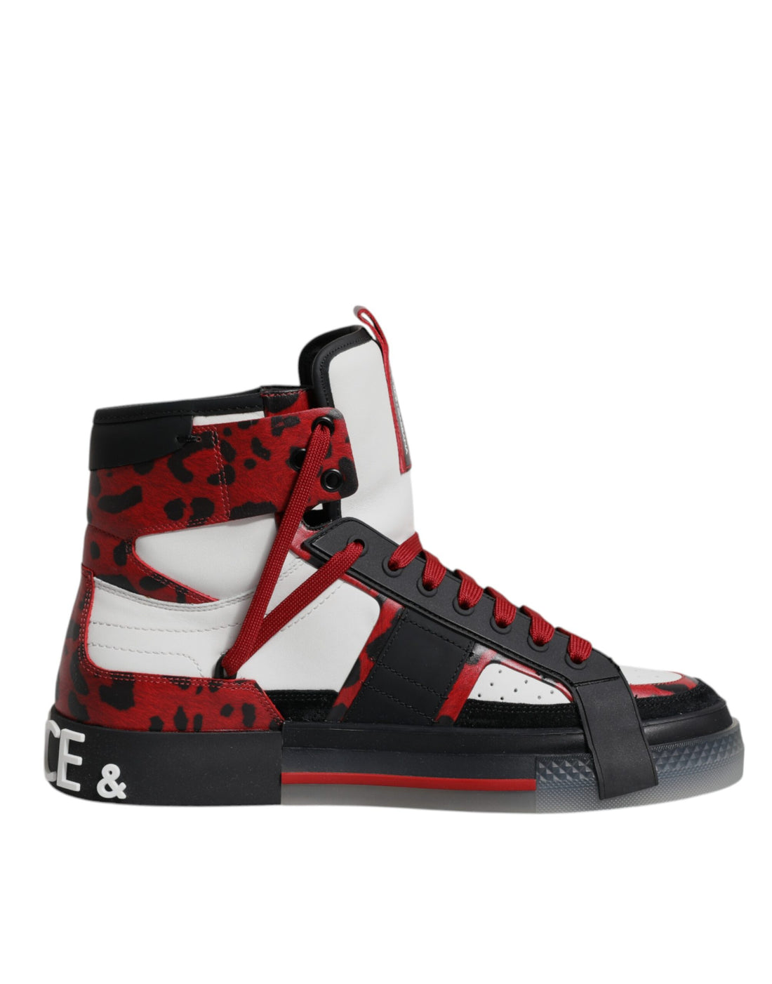 Dolce & Gabbana Multicolor Leather High Top Sneakers Shoes