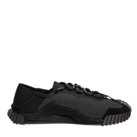 Dolce & Gabbana Black Nylon NS1 Low Top Men Sneakers Shoes