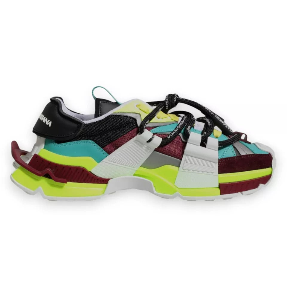 Dolce & Gabbana Multicolor Panelled Space Men Sneakers Shoes