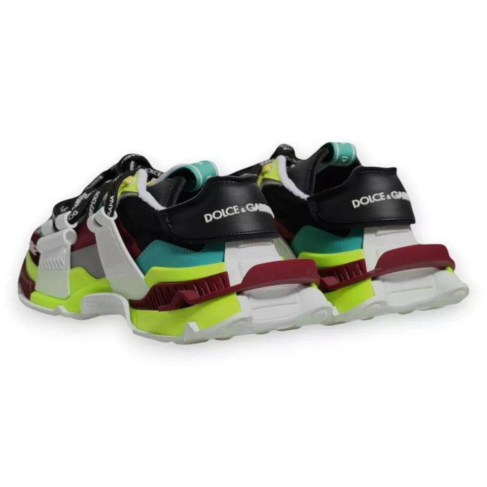 Dolce &amp; Gabbana Multicolor Panelled Space Men Sneakers Shoes