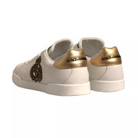 Dolce & Gabbana White Crown Patch Portofino Sneakers Shoes