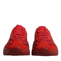 Dolce & Gabbana Red Leather Daymaster Low Top Sneakers Shoes