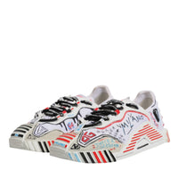 Dolce & Gabbana Multicolor Suede Fabric NS1 Sneakers Shoes