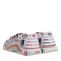 Dolce & Gabbana Multicolor Suede Fabric NS1 Sneakers Shoes