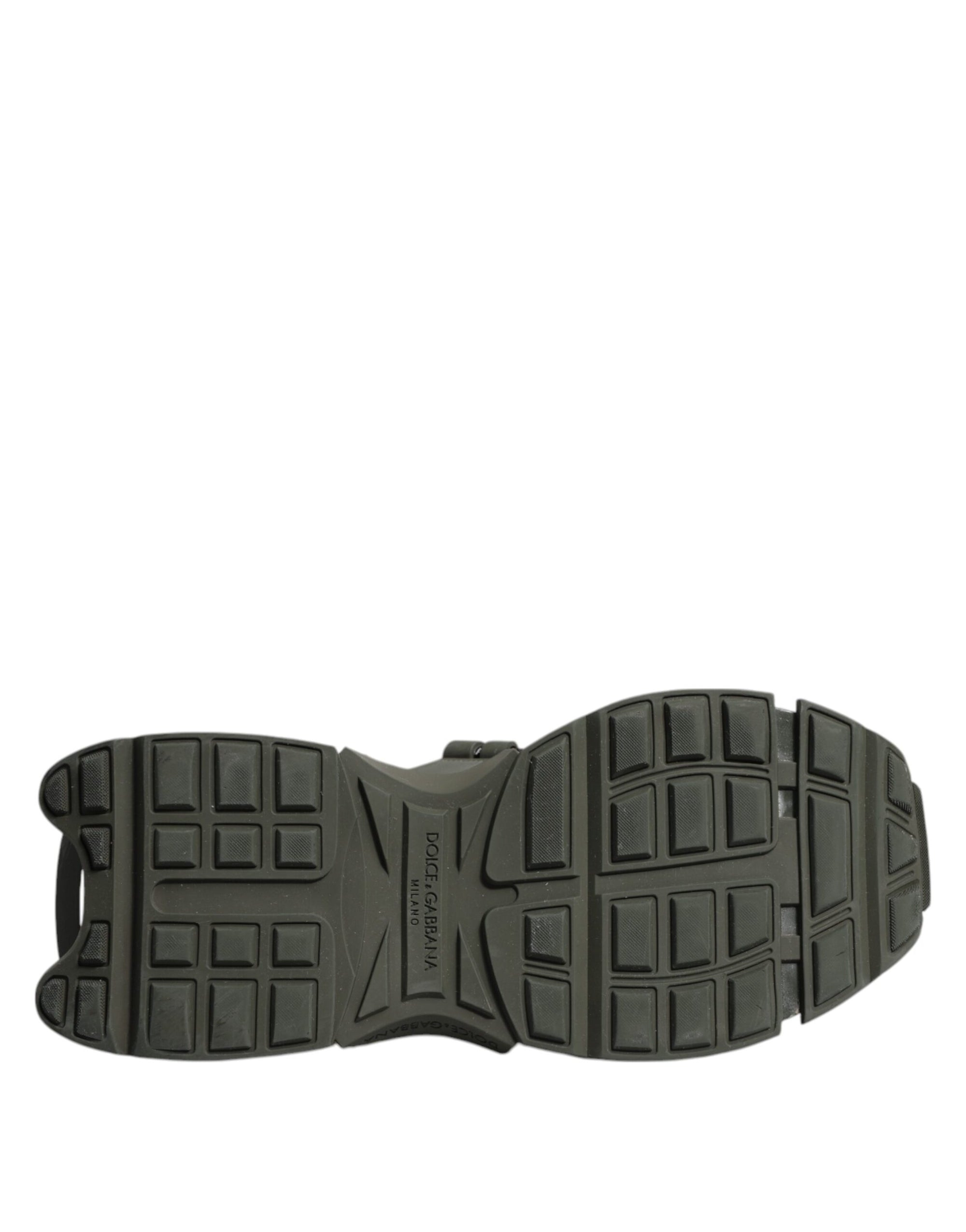 Dolce &amp; Gabbana Military Green Space Low Top Sneakers Shoes