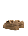 Dolce & Gabbana Brown Jute Fabric Low Top Men Sneakers Shoes