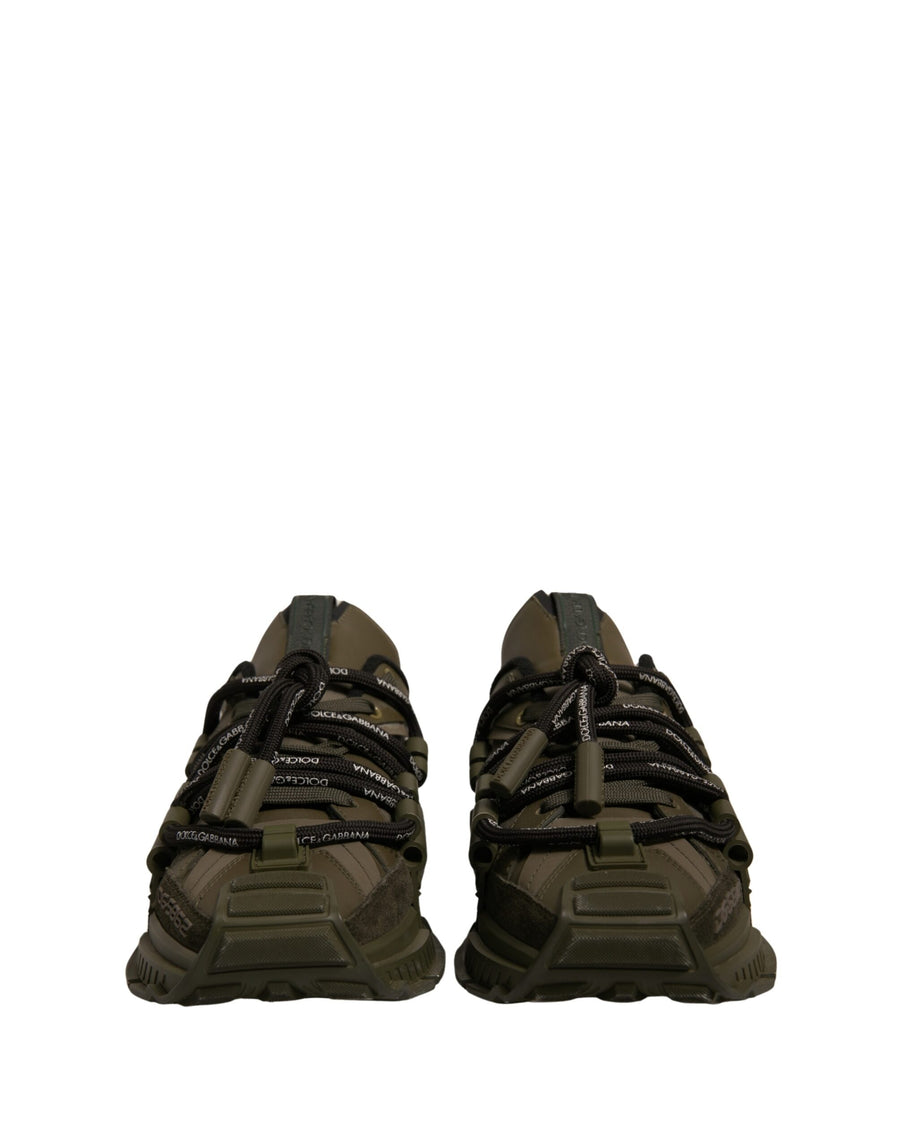 Dolce & Gabbana Military Green Space Low Top Sneakers Shoes