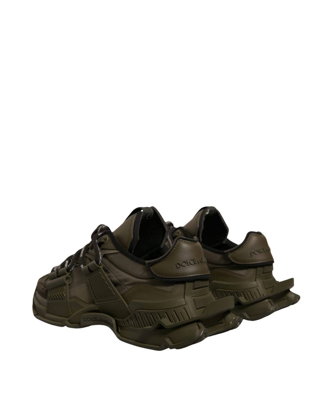 Dolce & Gabbana Military Green Space Low Top Sneakers Shoes