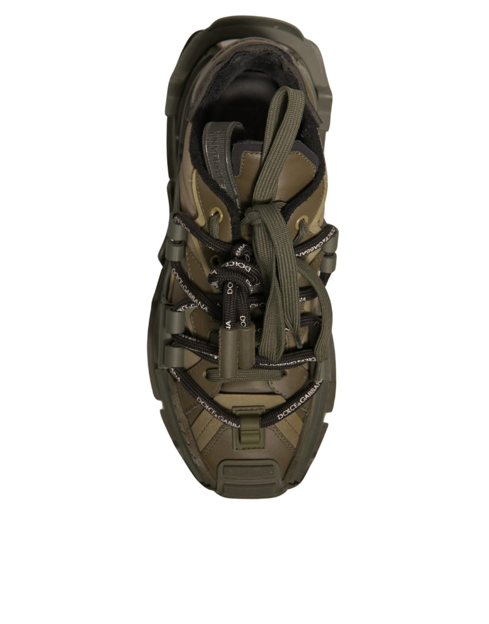 Dolce &amp; Gabbana Military Green Space Low Top Sneakers Shoes