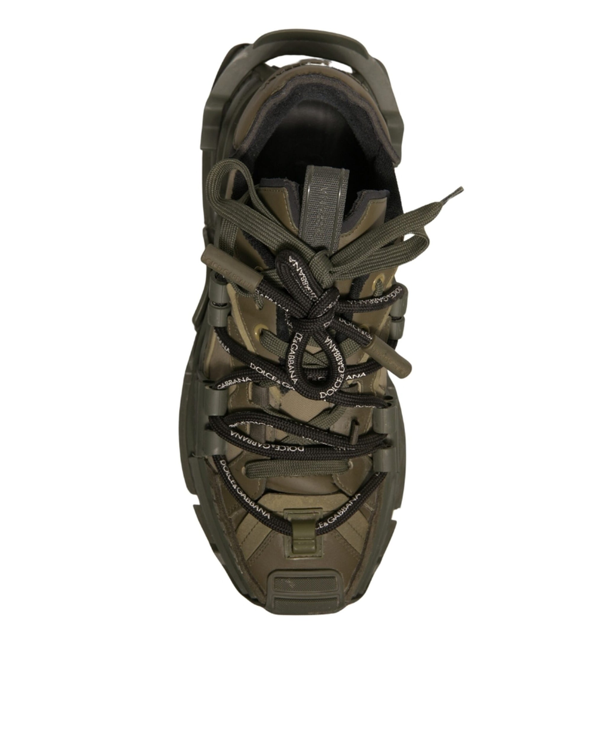 Dolce &amp; Gabbana Military Green Space Low Top Sneakers Shoes