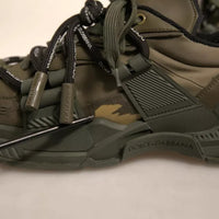 Dolce & Gabbana Military Green Space Low Top Sneakers Shoes