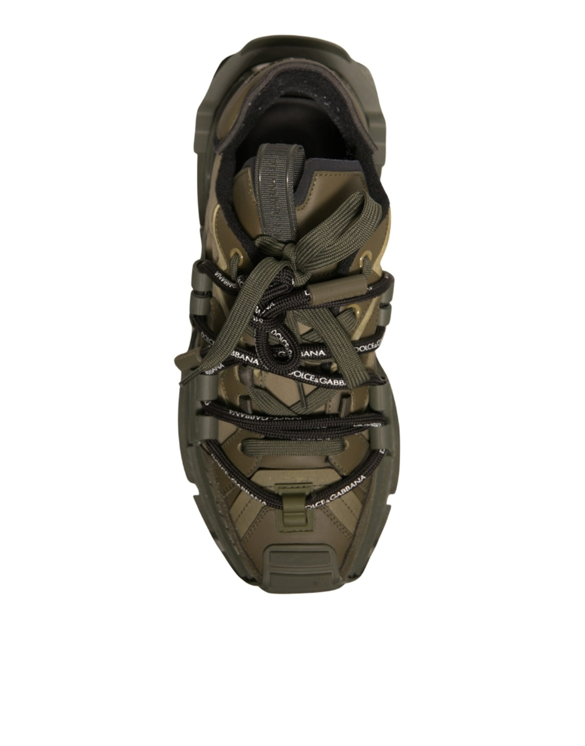 Dolce &amp; Gabbana Military Green Space Low Top Sneakers Shoes