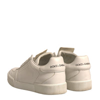 Dolce & Gabbana White Miami Leather Low Top Sneakers Shoes