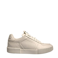 Dolce & Gabbana White Leather DG Logo Low Top Sneakers Shoes