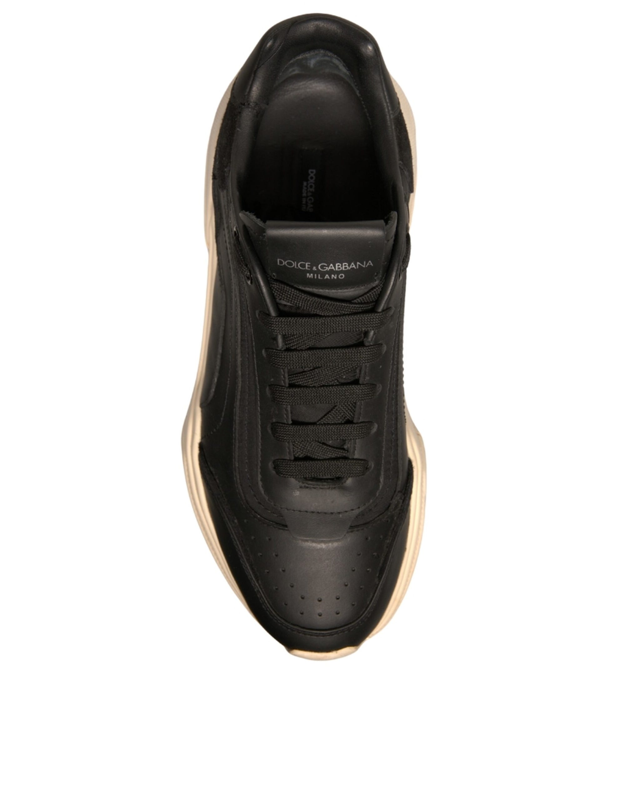Dolce &amp; Gabbana Black White Daymaster Low Top Sneakers Shoes