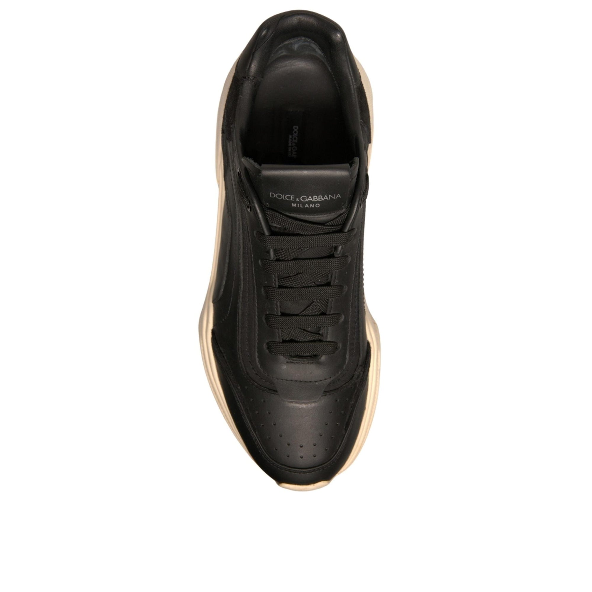 Dolce &amp; Gabbana Black White Daymaster Low Top Sneakers Shoes