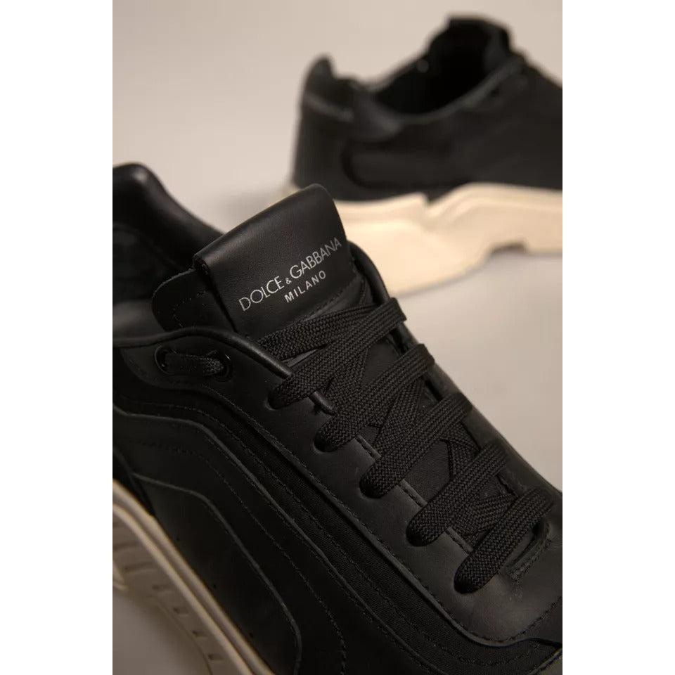 Dolce &amp; Gabbana Black White Daymaster Low Top Sneakers Shoes