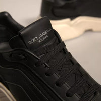 Dolce & Gabbana Black White Daymaster Low Top Sneakers Shoes