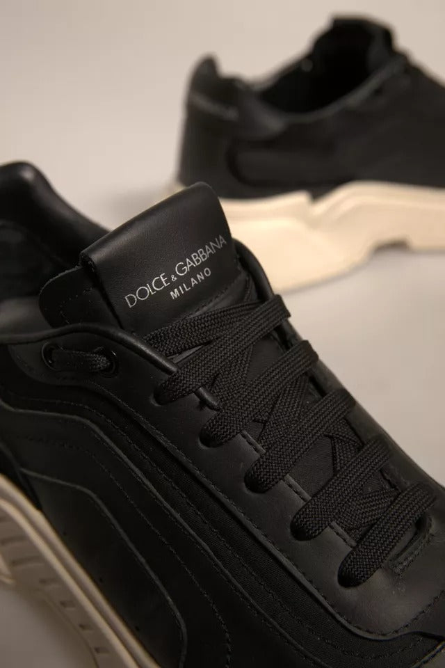 Dolce & Gabbana Black White Daymaster Low Top Sneakers Shoes