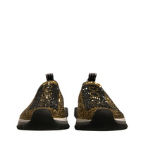 Dolce & Gabbana Gold Rhinestones Sorrento Sneakers Shoes