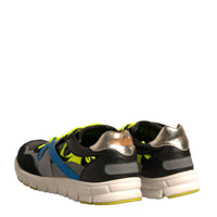 Dolce & Gabbana Multicolor Suede Low Top Sneakers Shoes