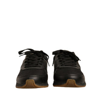 Dolce & Gabbana Black Gold Logo Casual Men Sneakers Shoes