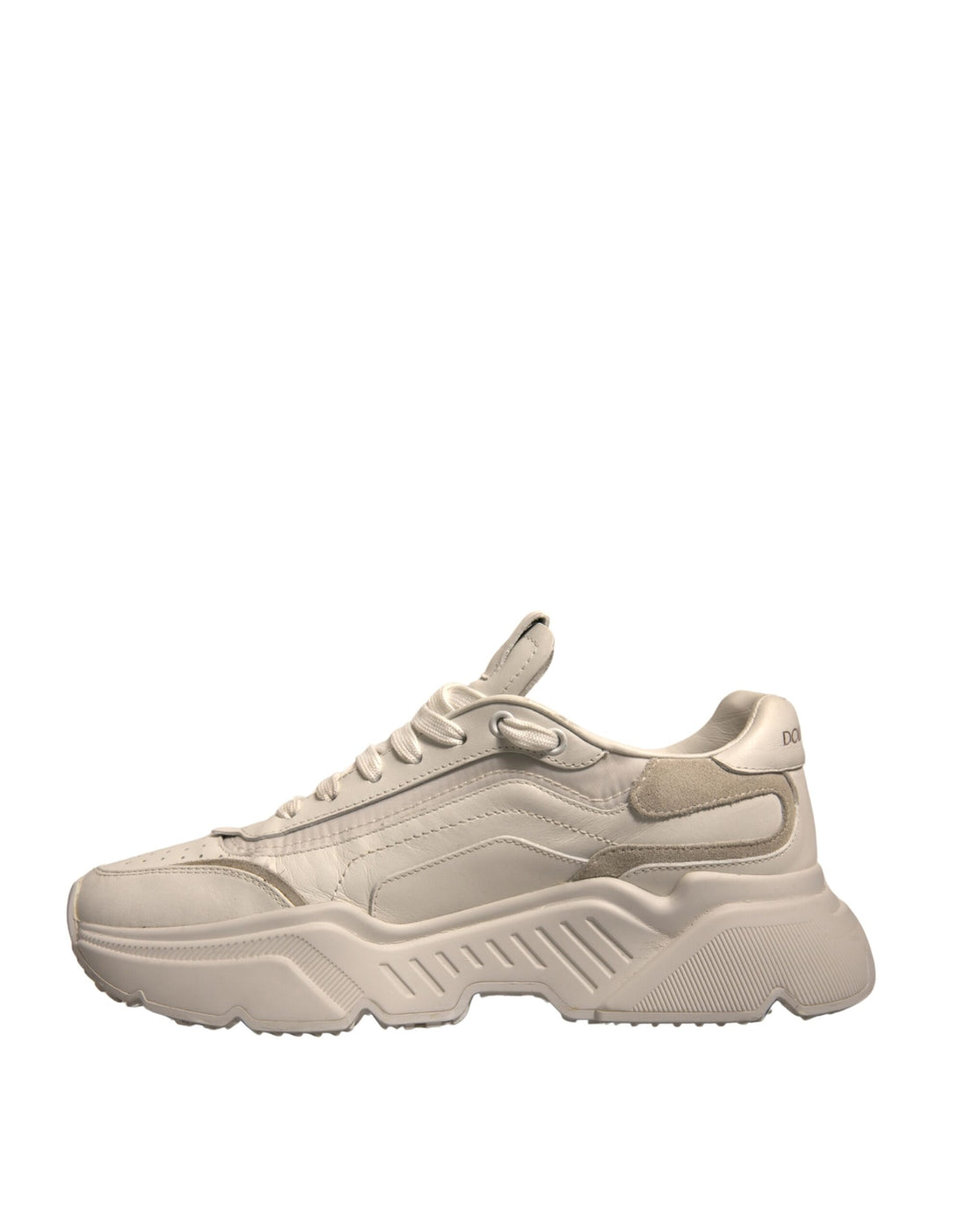 Dolce & Gabbana White Daymaster Leather Low Top Sneakers Shoes