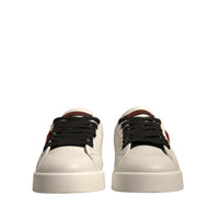 Dolce & Gabbana White Leather DG Logo Low Top Sneakers Shoes