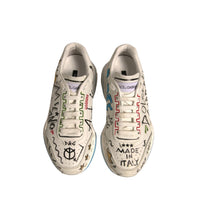 Dolce & Gabbana White Daymaster Hand Painted Sneakers Shoes