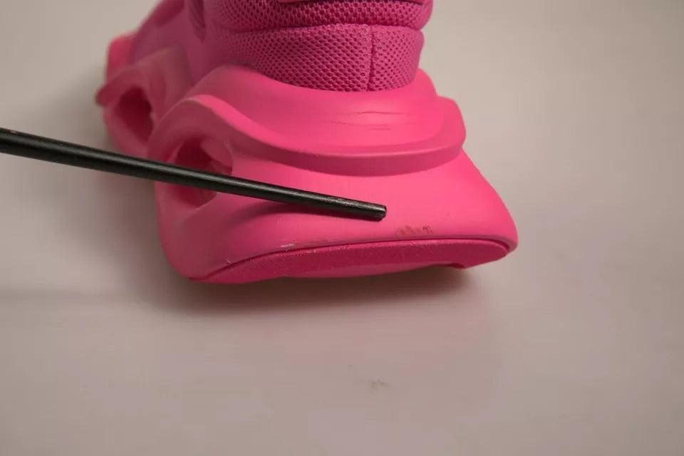 Dolce &amp; Gabbana Pink Wave Low Top Lace Up Men Sneakers Shoes