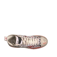 Dolce & Gabbana White Cotton Graffiti High Top Sneakers Shoes