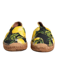 Dolce & Gabbana Multicolor Lemon Slip On Espadrilles Shoes