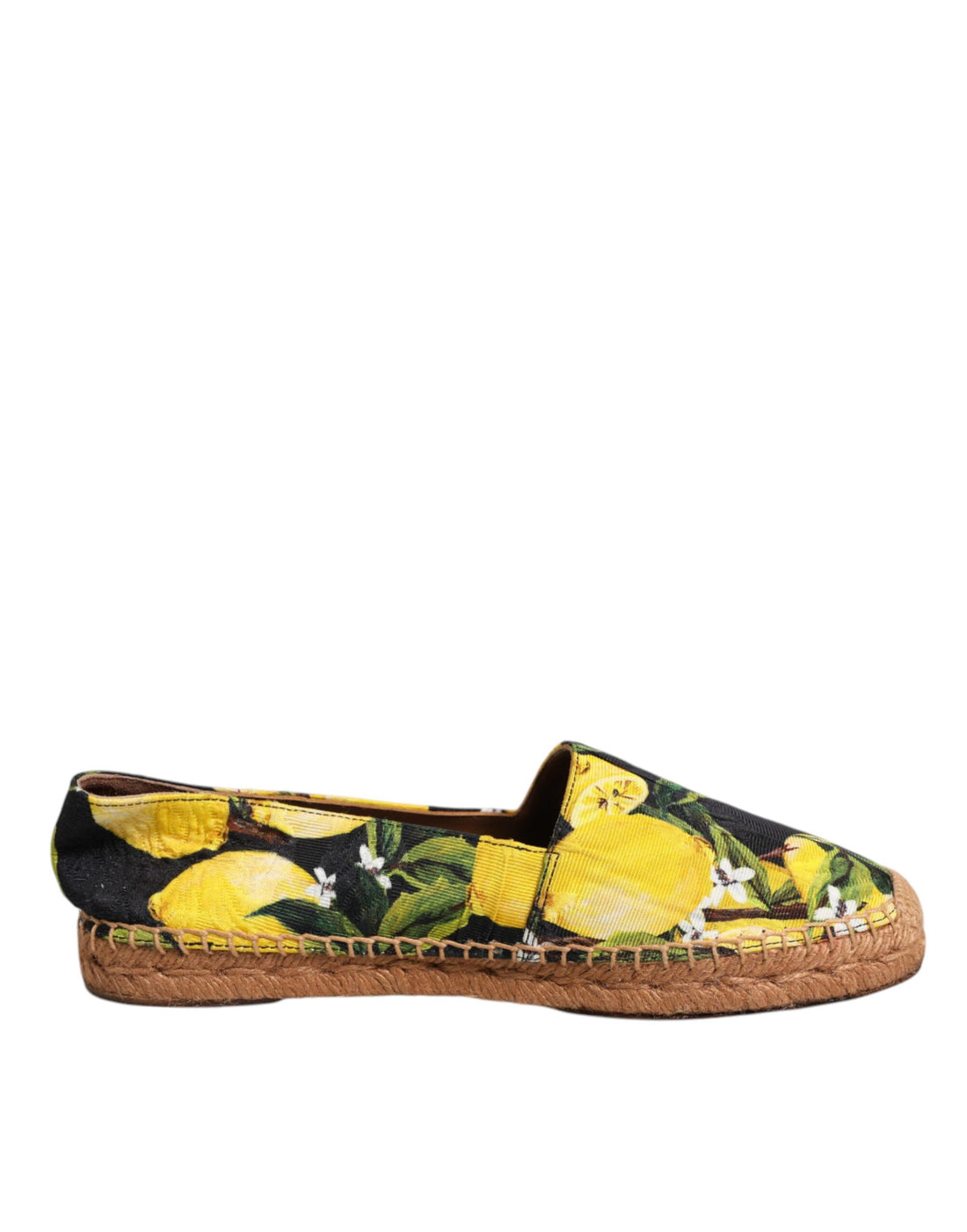 Dolce & Gabbana Multicolor Lemon Slip On Espadrilles Shoes