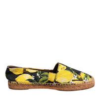 Dolce & Gabbana Multicolor Lemon Slip On Espadrilles Shoes