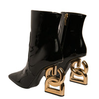 Dolce & Gabbana Black Jackie Leather Mid Calf Boots Shoes