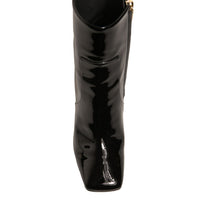 Dolce & Gabbana Black Jackie Leather Mid Calf Boots Shoes