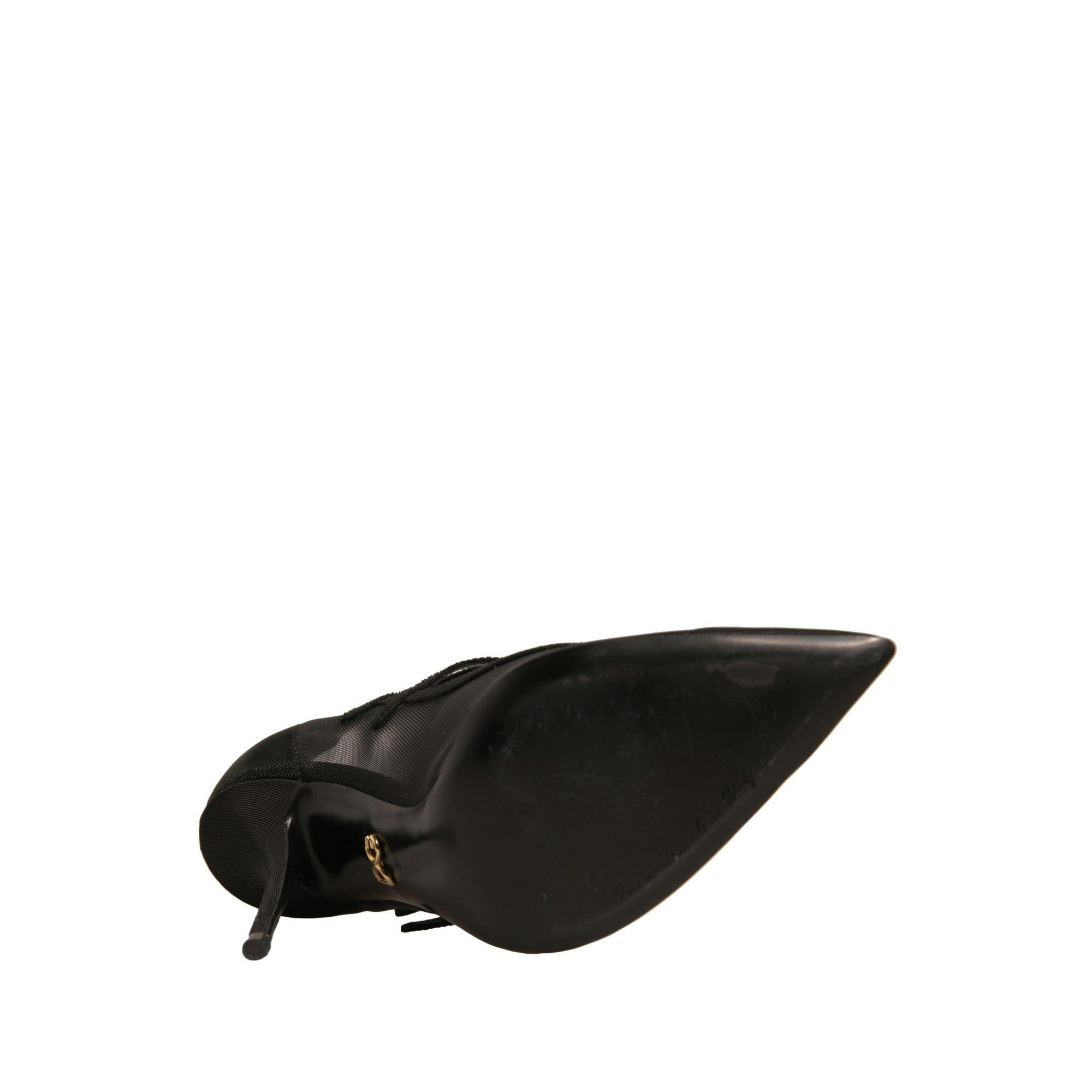 Dolce &amp; Gabbana Black Mesh Mary Jane High Heels Pumps Shoes