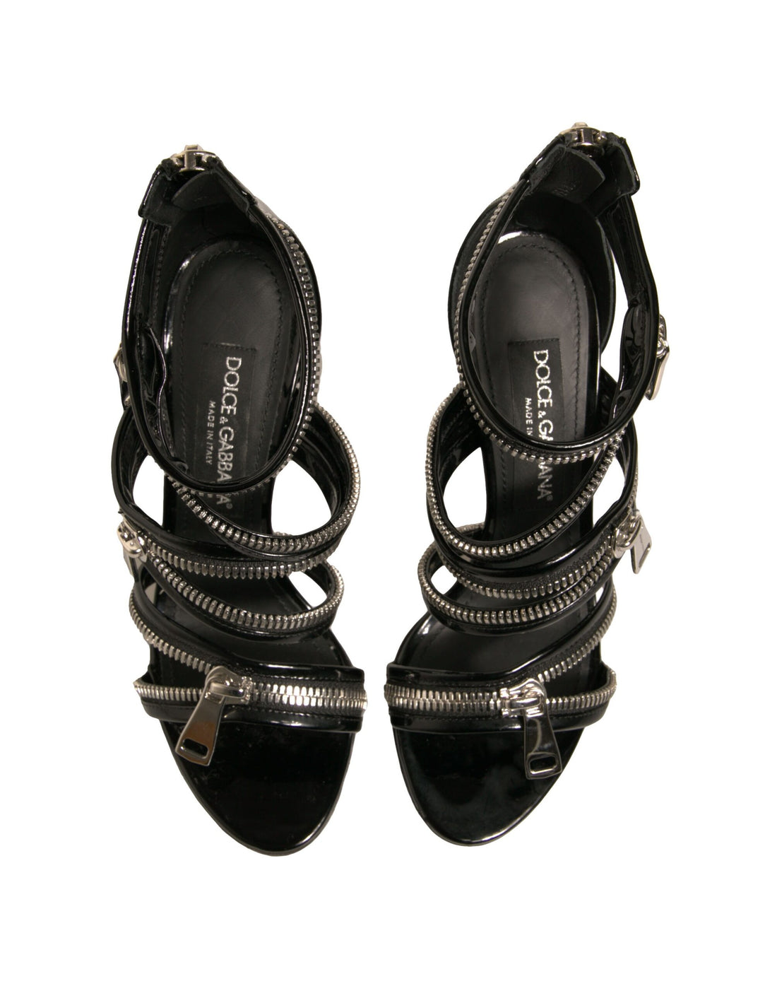 Dolce & Gabbana Black Stiletto Heels Keira Sandals Shoes