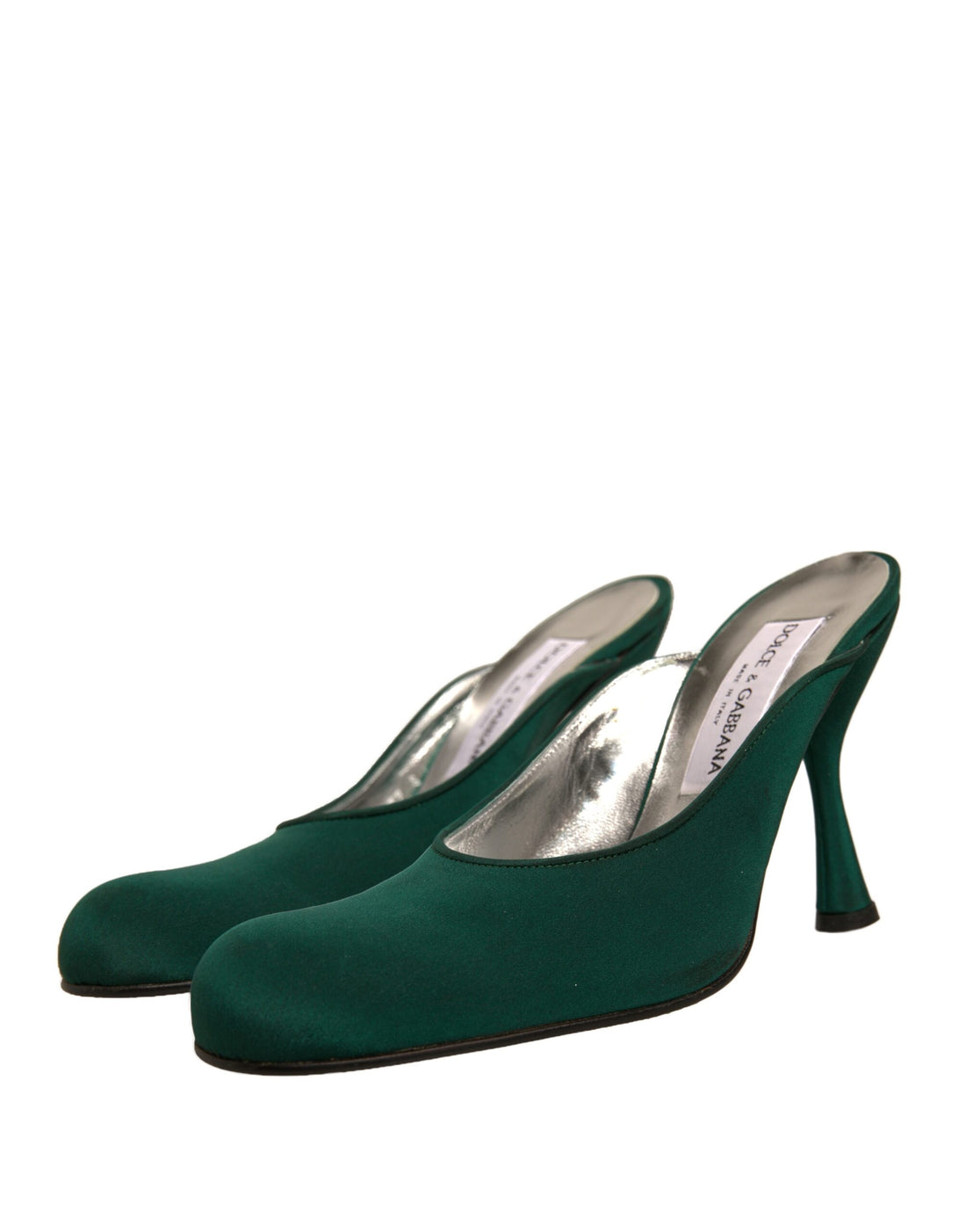 Dolce & Gabbana Green Suede Leather High Heel Pumps Shoes