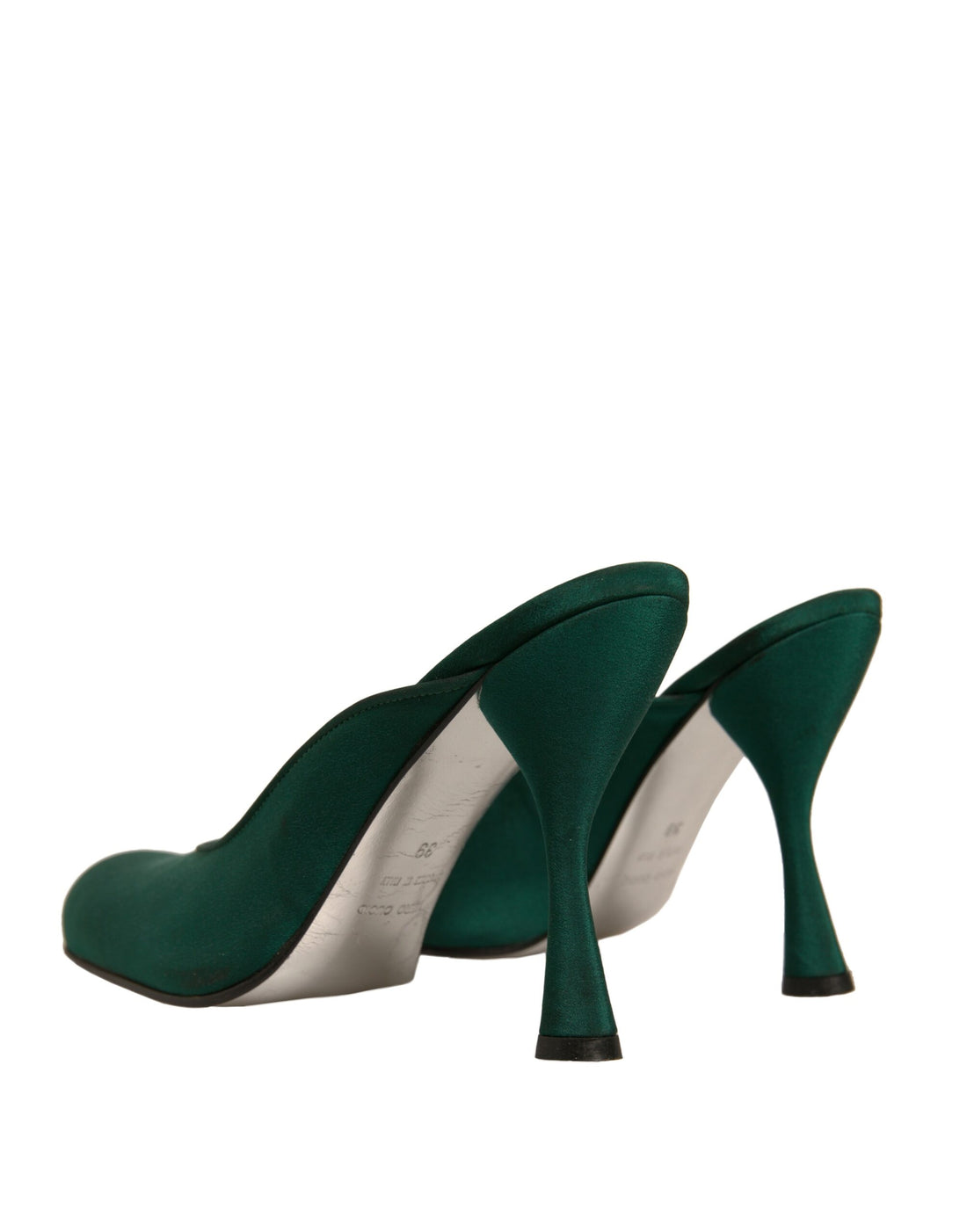 Dolce & Gabbana Green Suede Leather High Heel Pumps Shoes