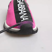 Dolce & Gabbana Fuchsia White Slip On Sorrento Sneakers Shoes