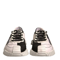 Dolce & Gabbana White Black NS1 Low Top Sports Sneakers Shoes