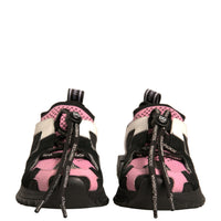 Dolce & Gabbana Black Pink Sorrento Trekking Sneakers Shoes