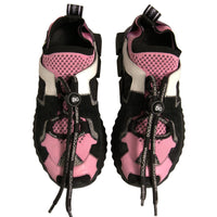 Dolce & Gabbana Black Pink Sorrento Trekking Sneakers Shoes