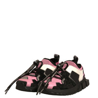 Dolce & Gabbana Black Pink Sorrento Trekking Sneakers Shoes