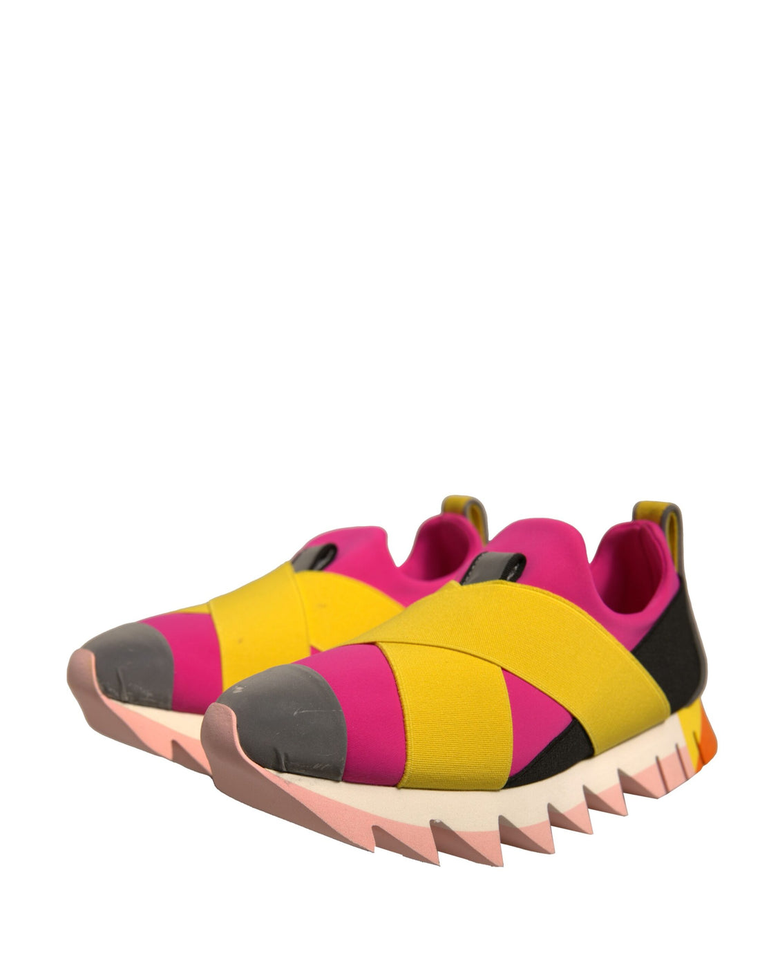 Dolce & Gabbana Multicolor Neoprene Elastic Ibiza Sneakers Shoes