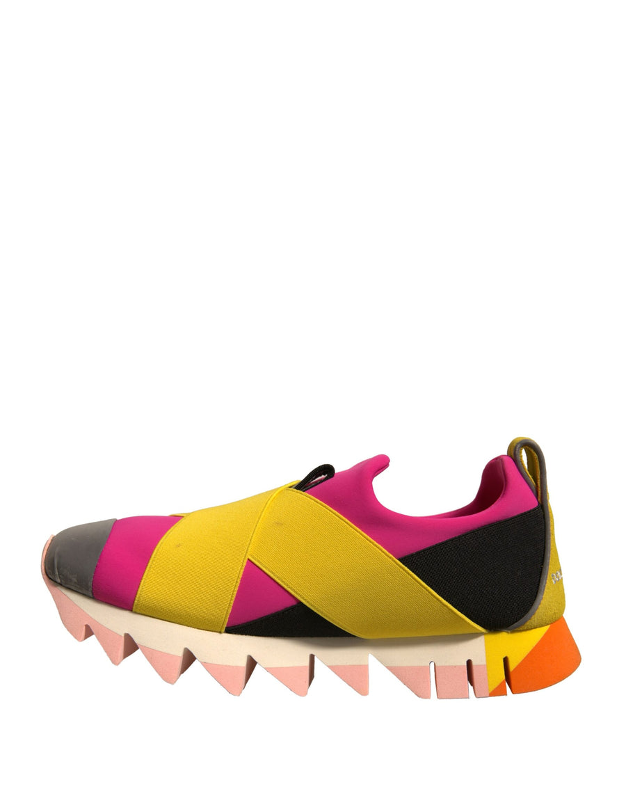 Dolce & Gabbana Multicolor Neoprene Elastic Ibiza Sneakers Shoes