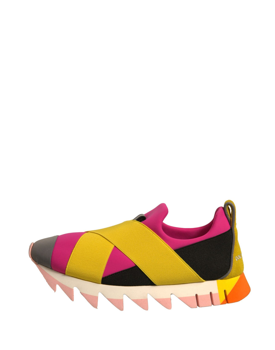 Dolce & Gabbana Multicolor Neoprene Elastic Ibiza Sneakers Shoes